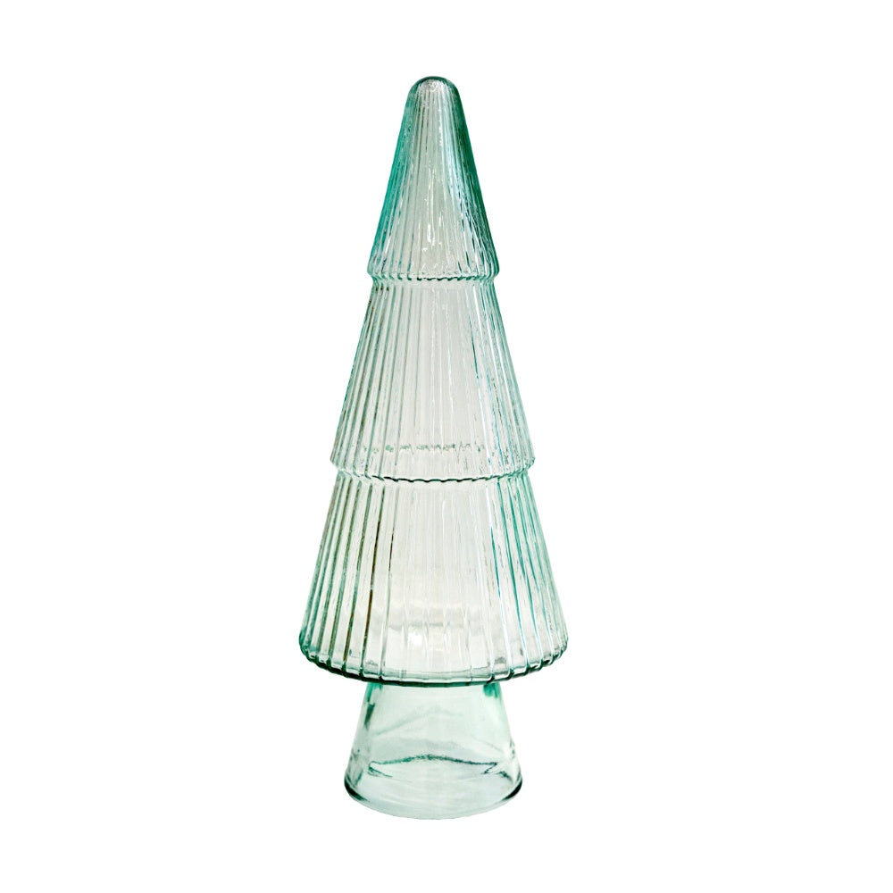 Recycled Glass Tree Table Decoration