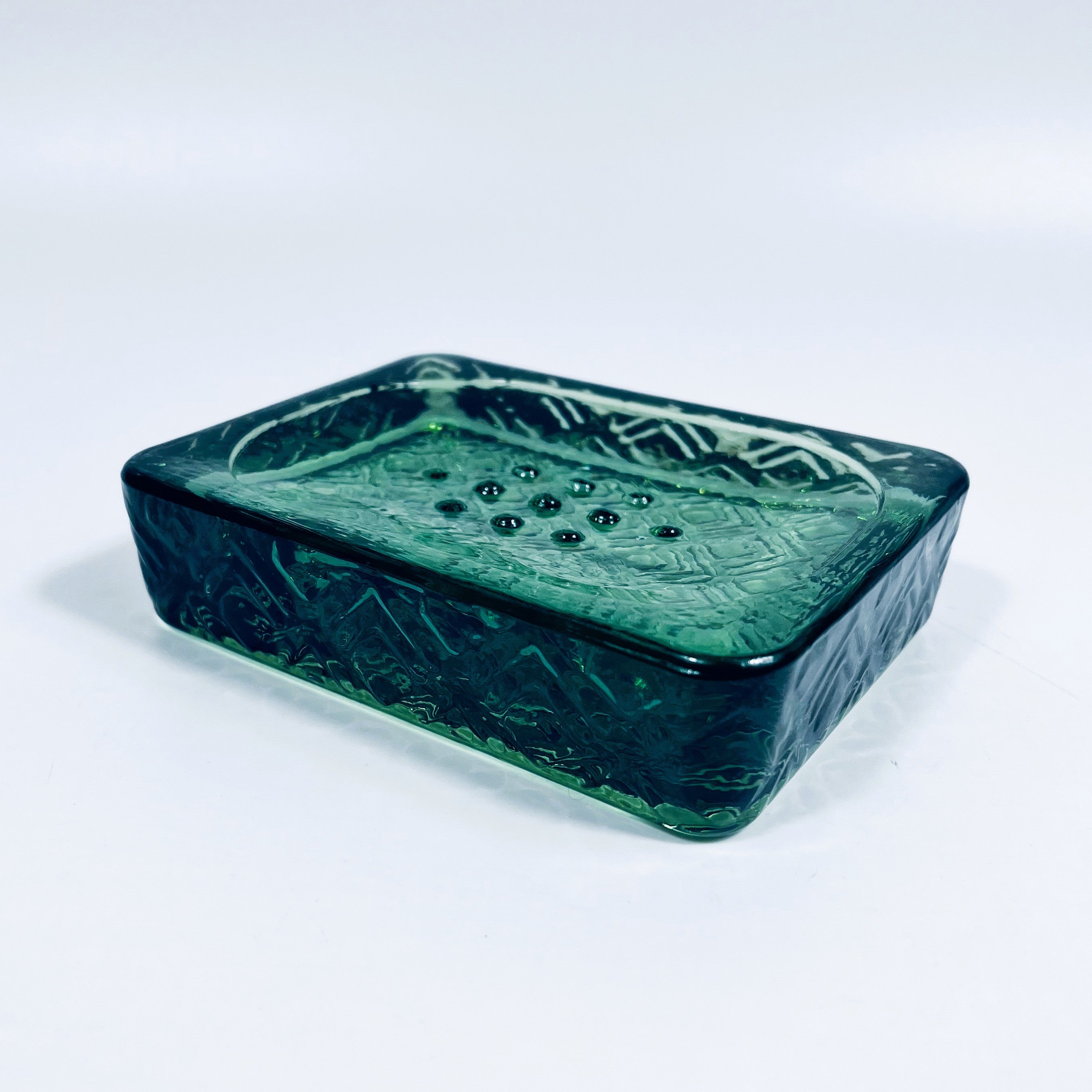 Rectangular Recycled Glass Soap Dish