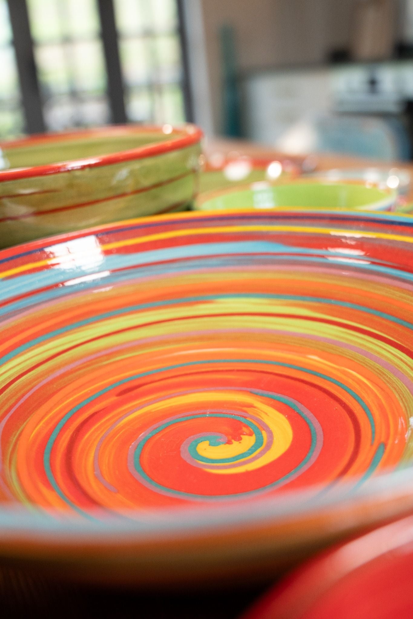 Spanish Hand Painted Spiral 12cm Dish