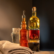 Recycled Glass Oil Bottle with Metal Pourer 700ml