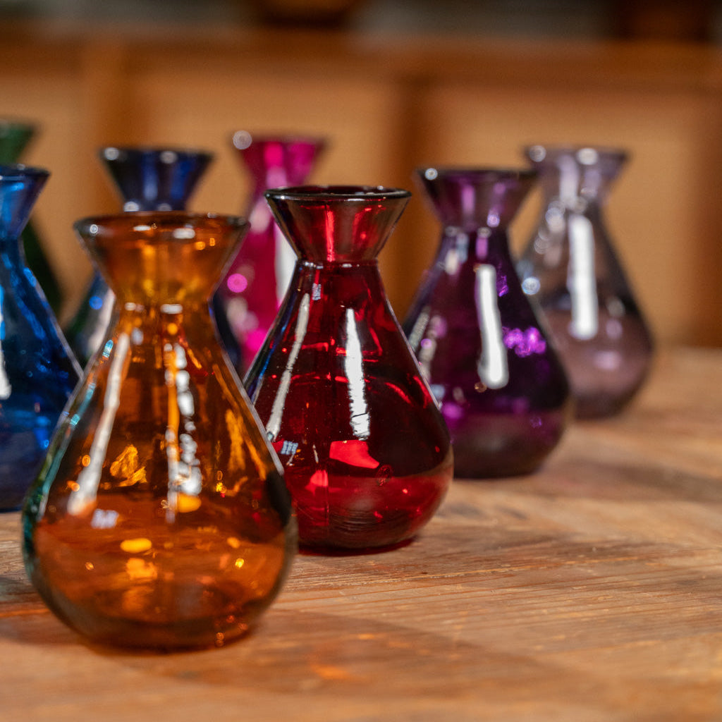 Mixed Case 11cm Recycled Glass "Adra" Bud Vase