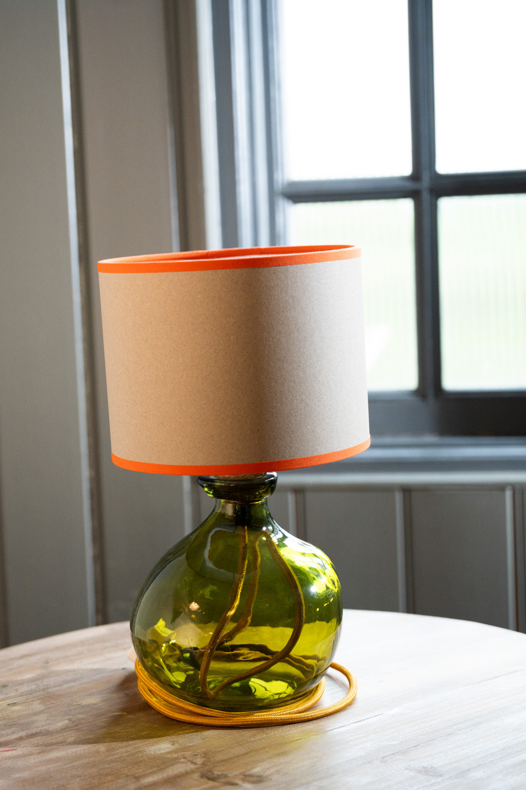 Simplicity Recycled Glass Lamp (Cool Colours) 24cm