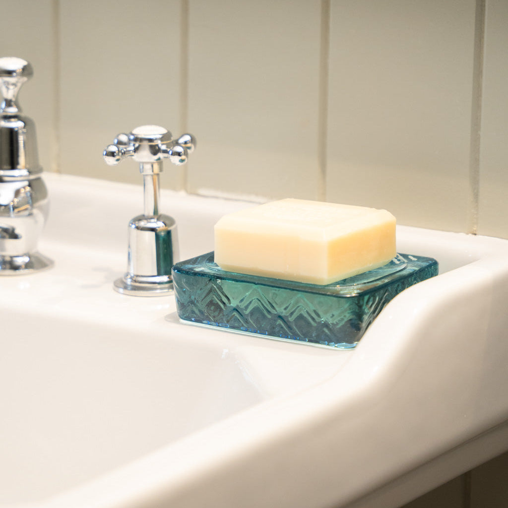 Rectangular Recycled Glass Soap Dish