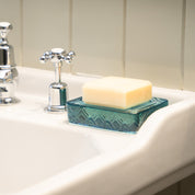 Rectangular Recycled Glass Soap Dish