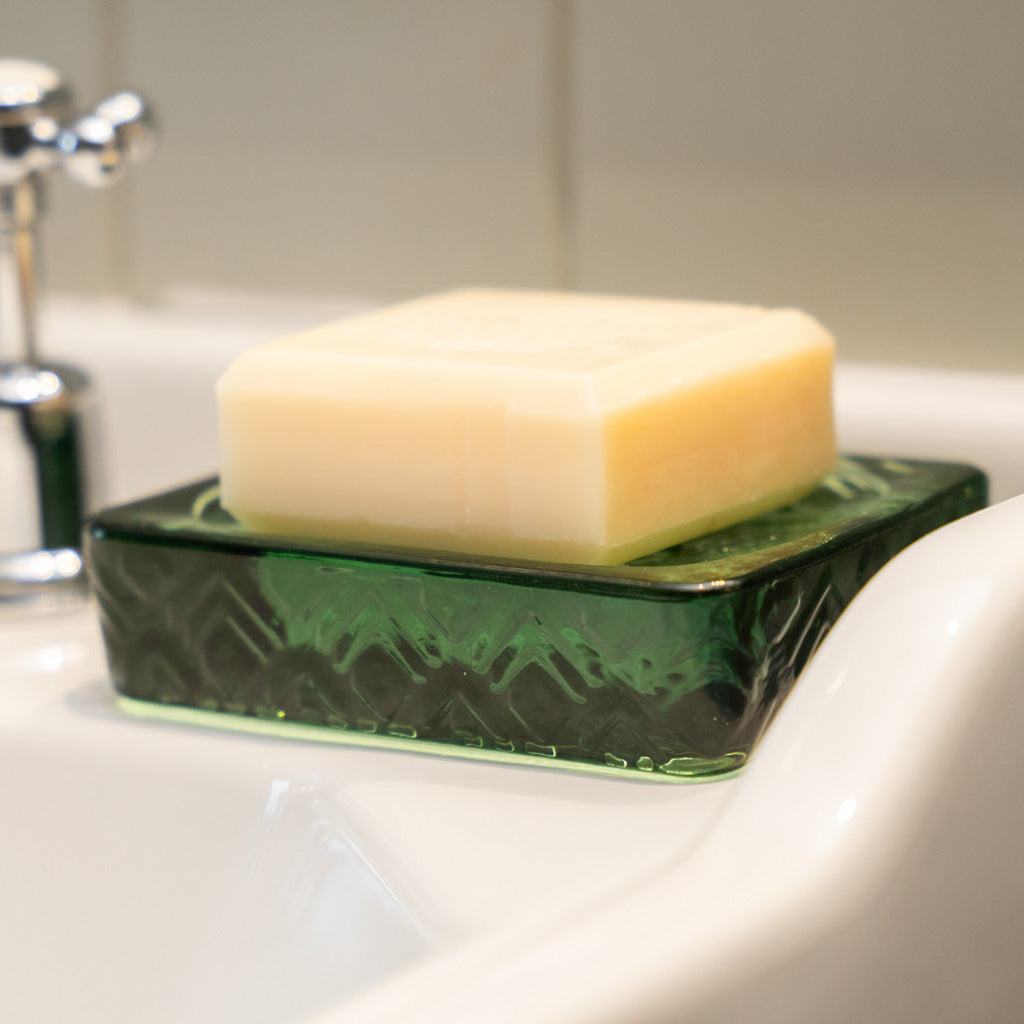 Rectangular Recycled Glass Soap Dish