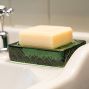 Rectangular Recycled Glass Soap Dish
