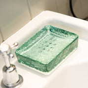 Rectangular Recycled Glass Soap Dish