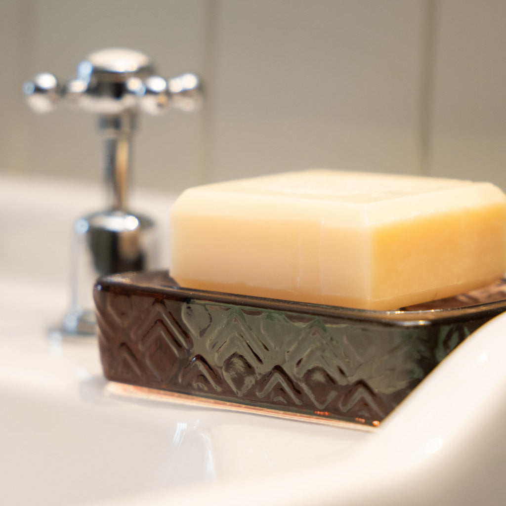 Rectangular Recycled Glass Soap Dish