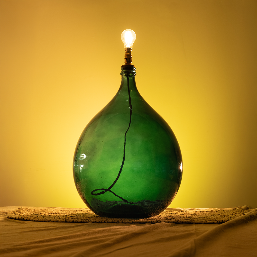 Garrafa Recycled Glass Lamp 62cm