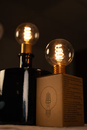 Cordless USB LED Lightbulb | Spiral Filament Lightbulb
