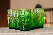 Moroccan Handmade Recycled Glass Moyen Twist Tumbler - 300ml