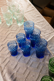 Moroccan Handmade Recycled Glass Petit Twist Tumbler - 170ml