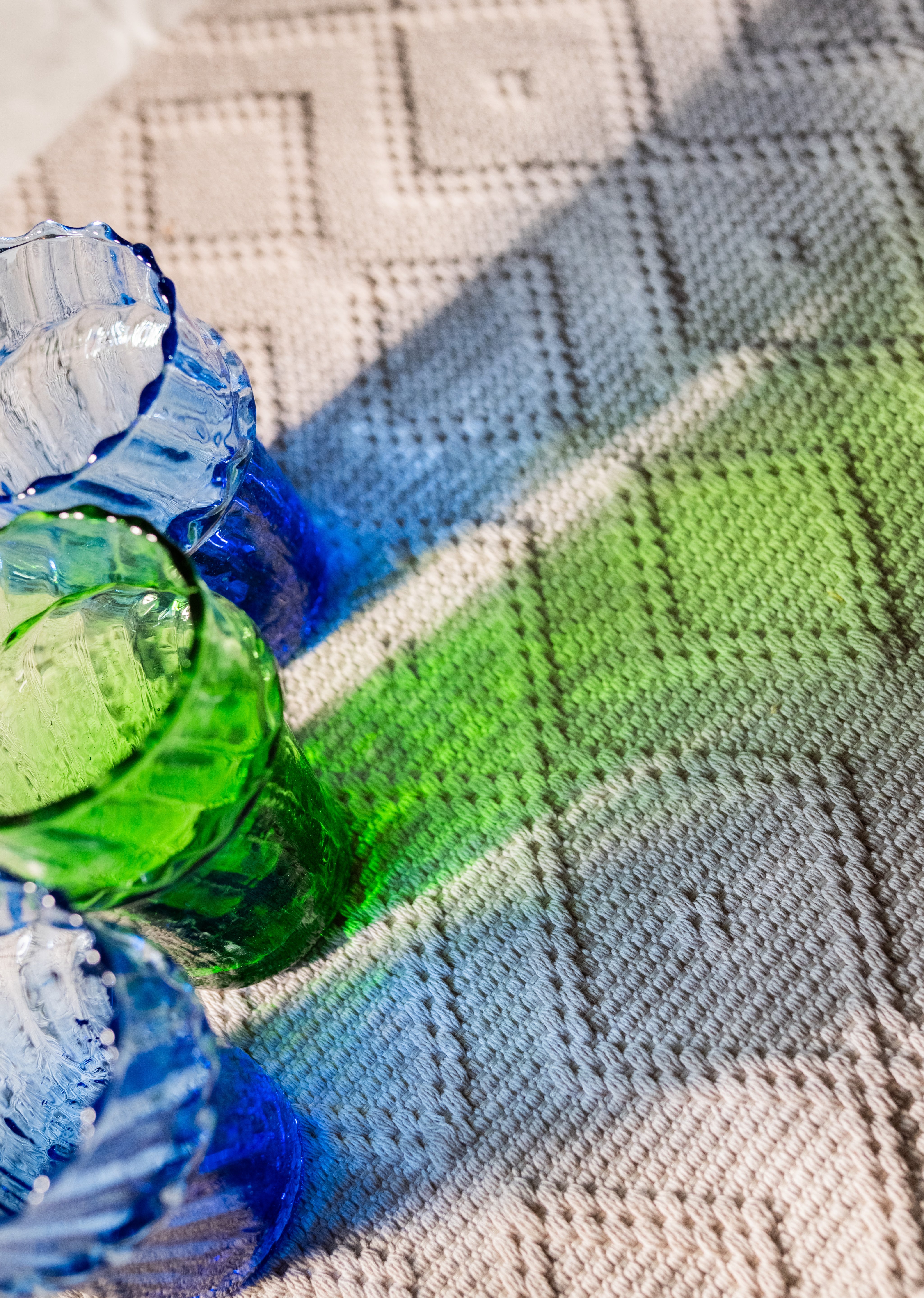 Moroccan Handmade Recycled Glass Petit Twist Tumbler - 170ml