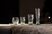 Moroccan Handmade Recycled Glass Twist Flute 200ml