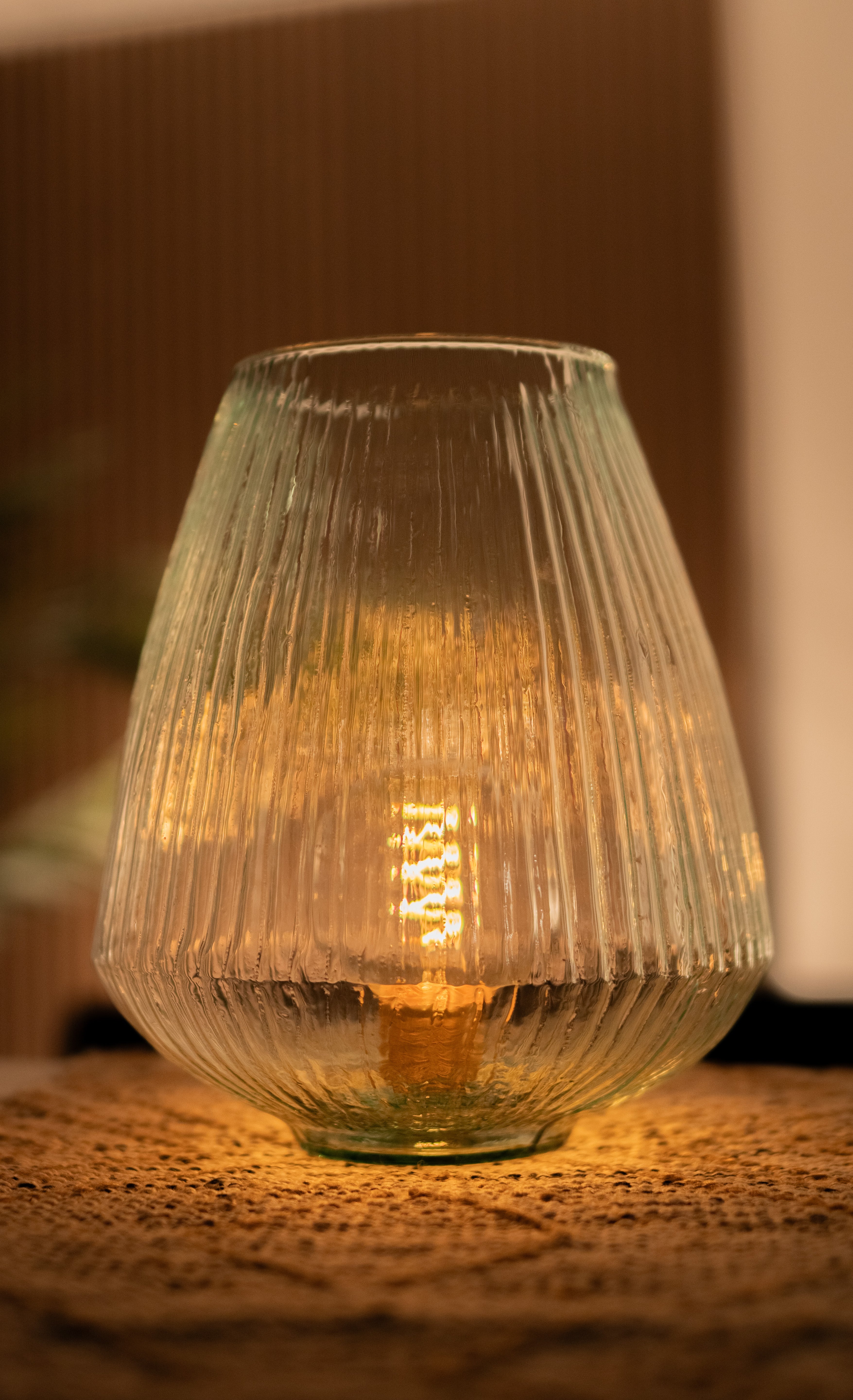 Recycled glass Bulbous Vase
