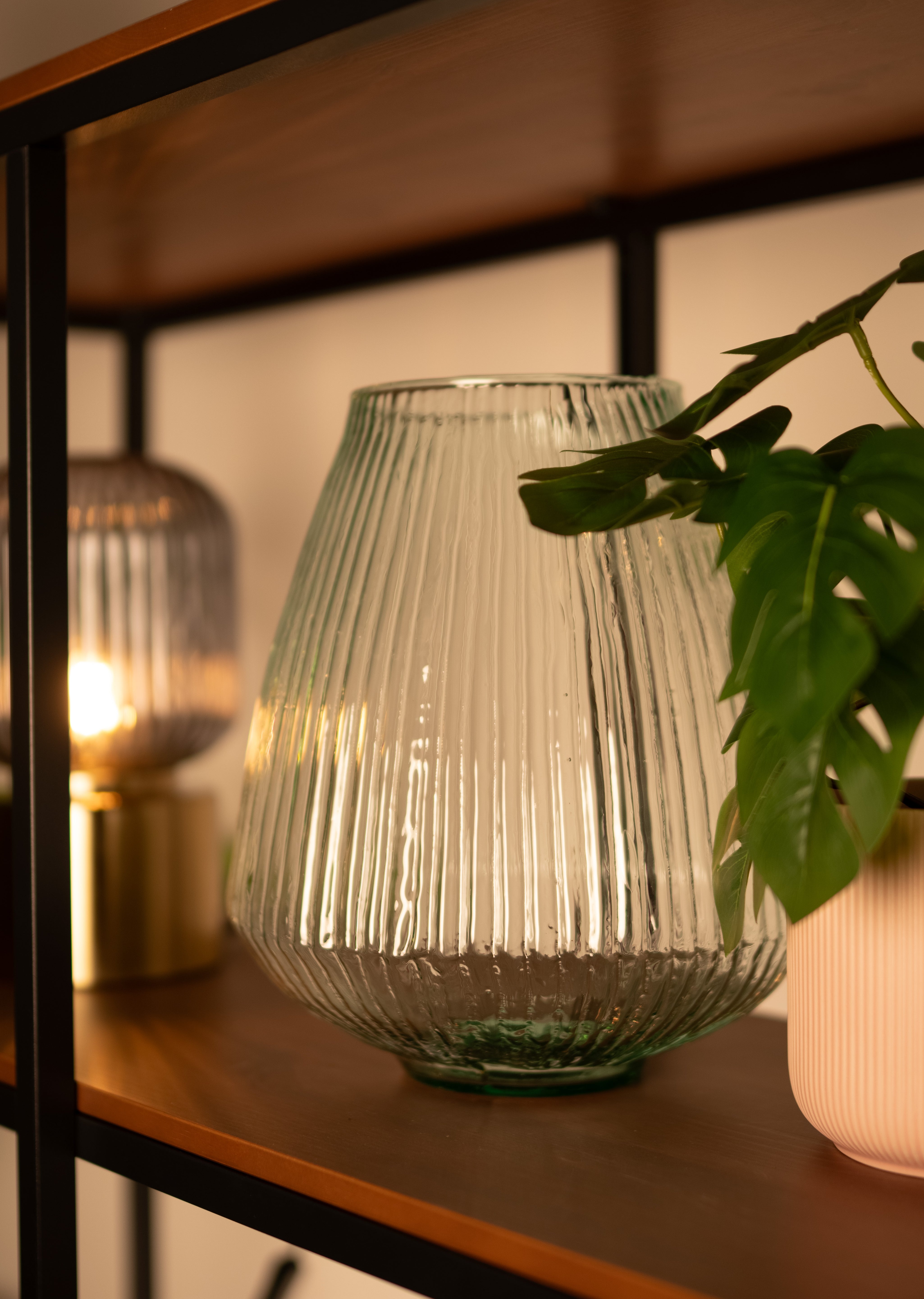 Recycled glass Bulbous Vase