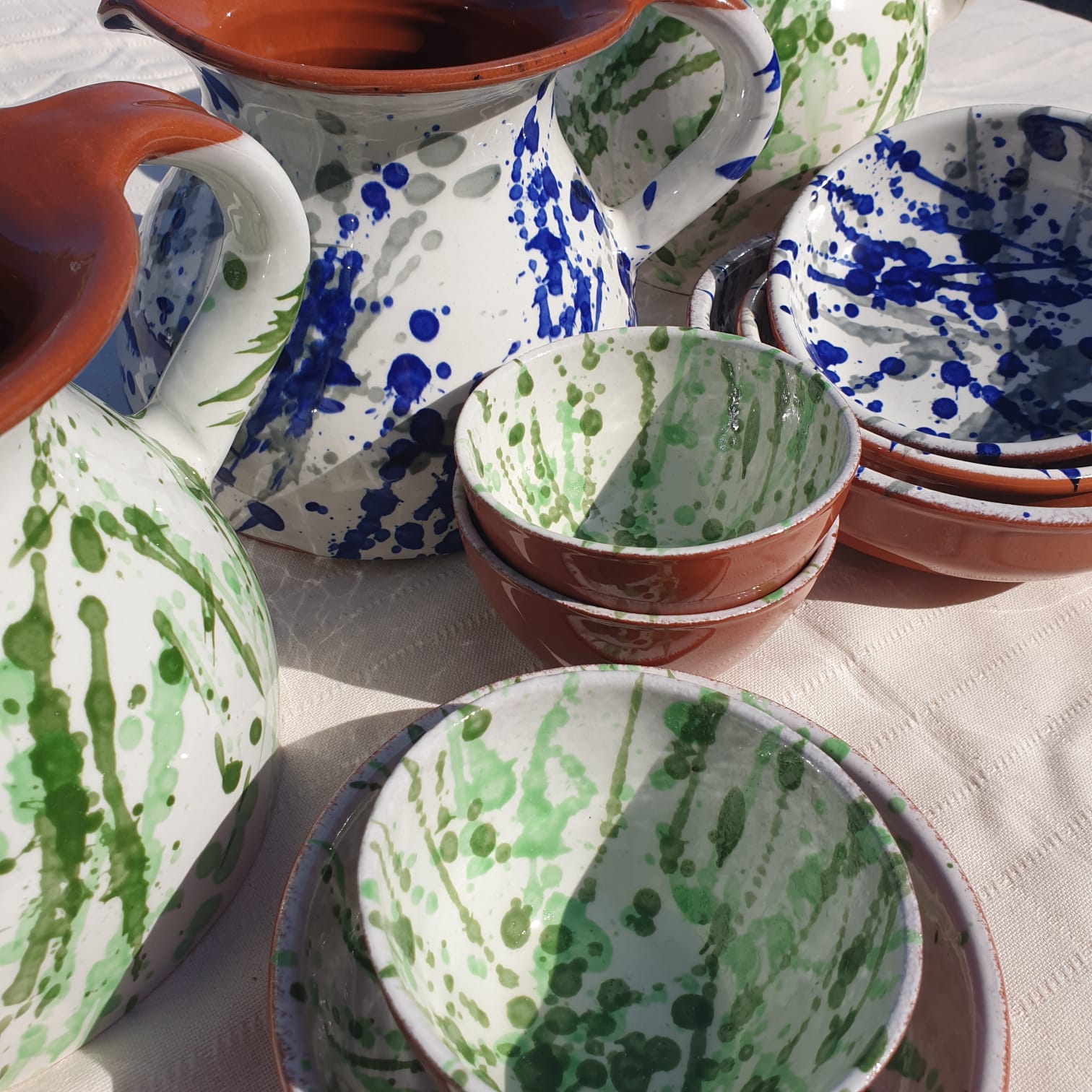 Spanish Hand Painted Jaspe 14cm Tapas Bowl