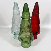 Recycled Glass Tree Table Decoration