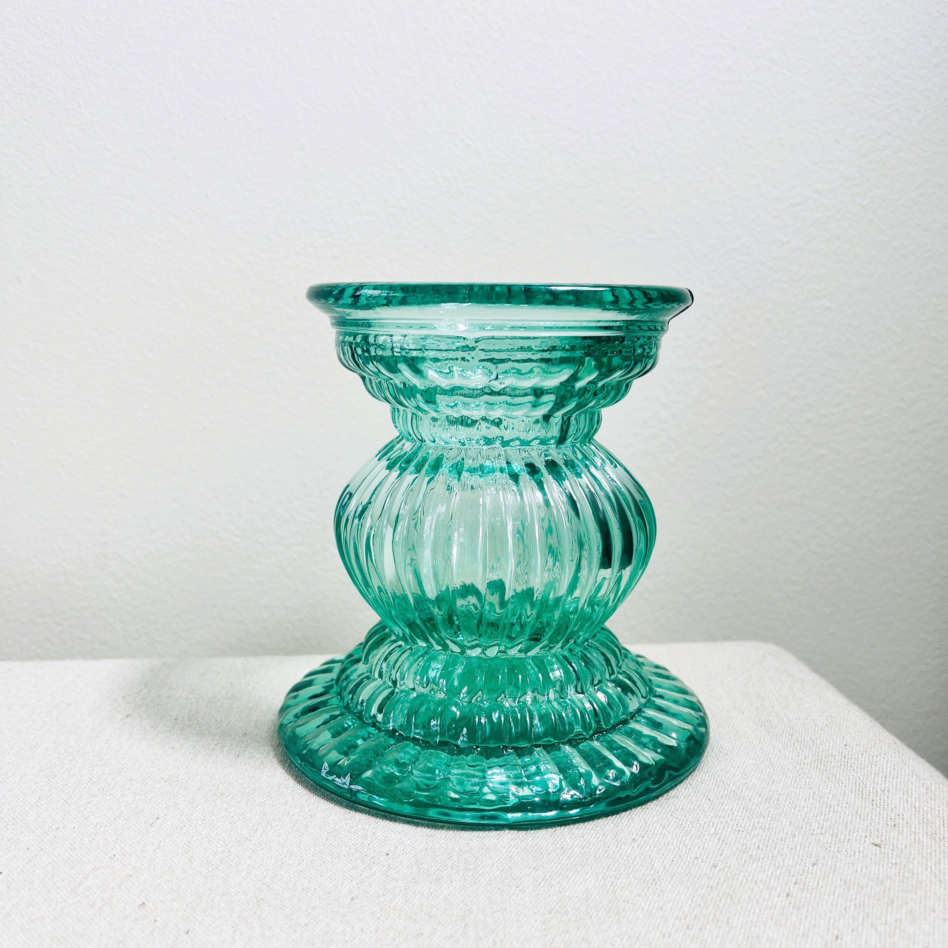 Recycled Glass Pillar Candle Holder