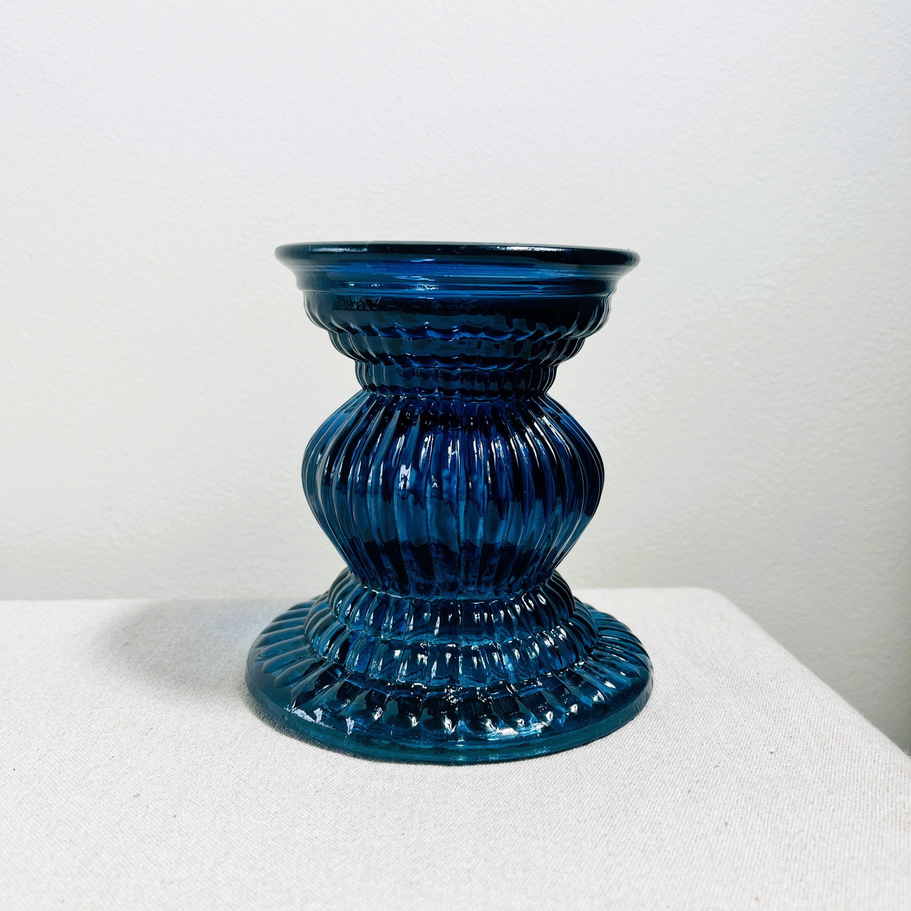 Recycled Glass Pillar Candle Holder