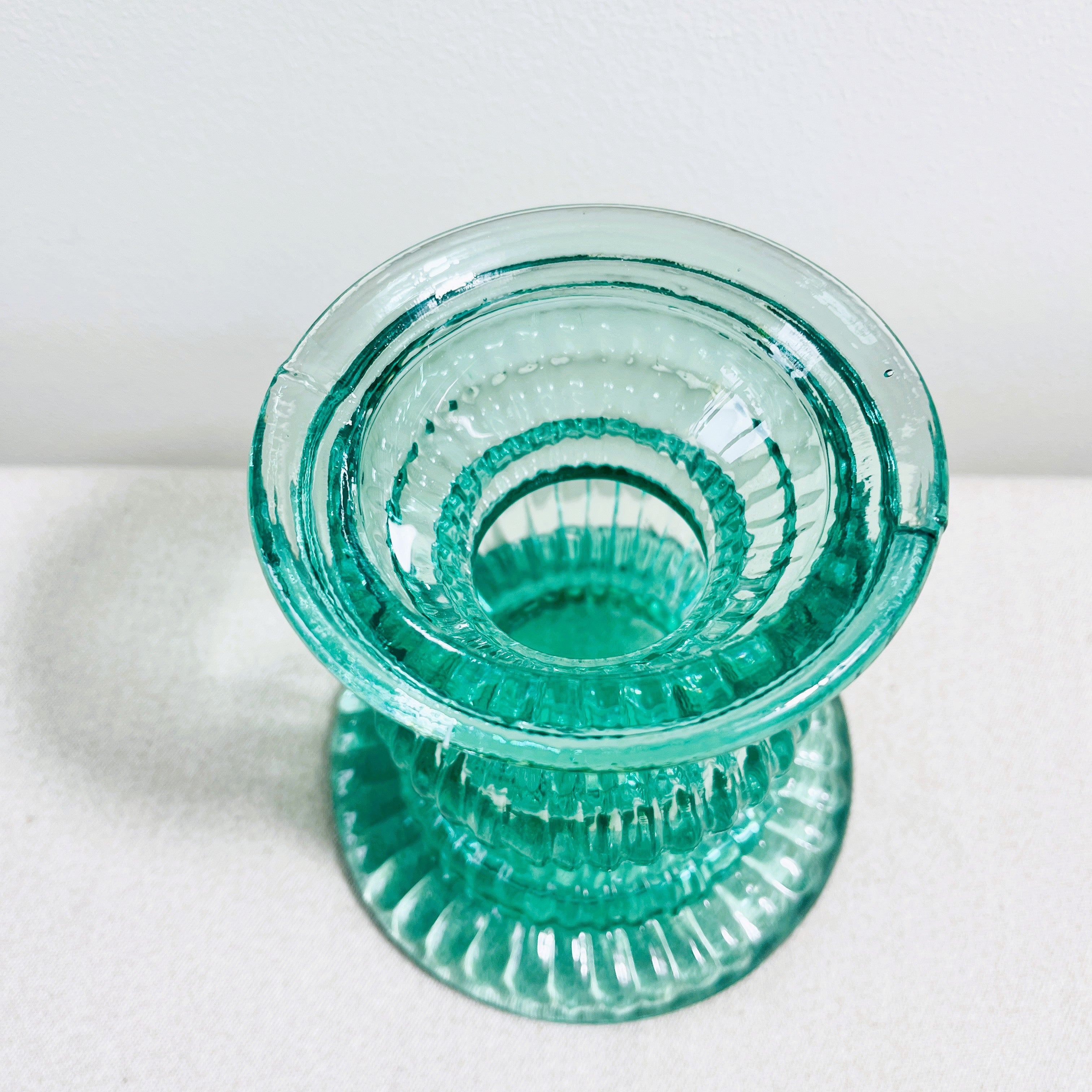 Recycled Glass Pillar Candle Holder