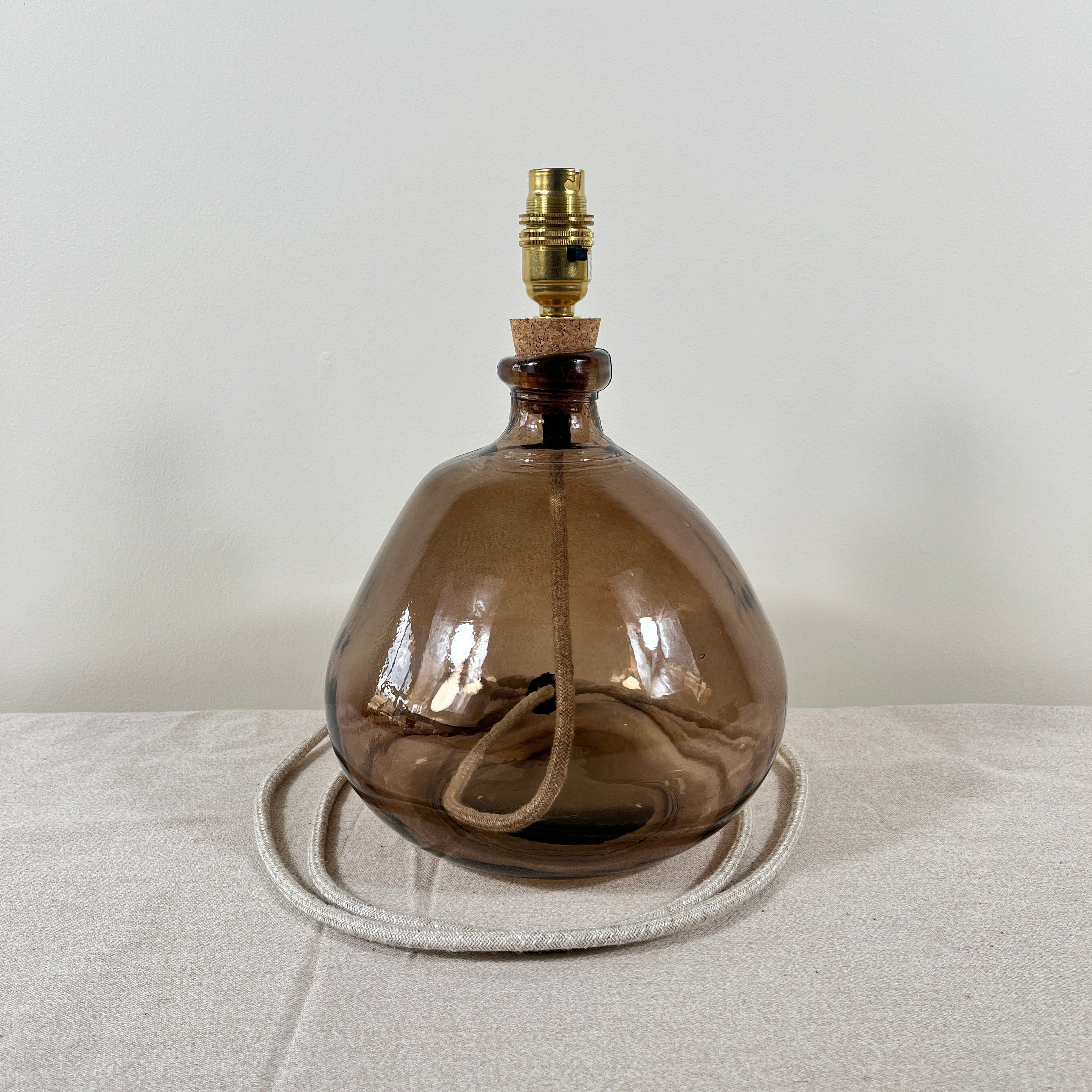 Simplicity Recycled Glass Lamp (Warm Colours) 29cm