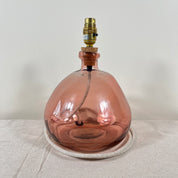 Simplicity Recycled Glass Lamp (Warm Colours) 29cm