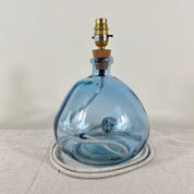 Simplicity Recycled Glass Lamp (Cool Colours) 29cm