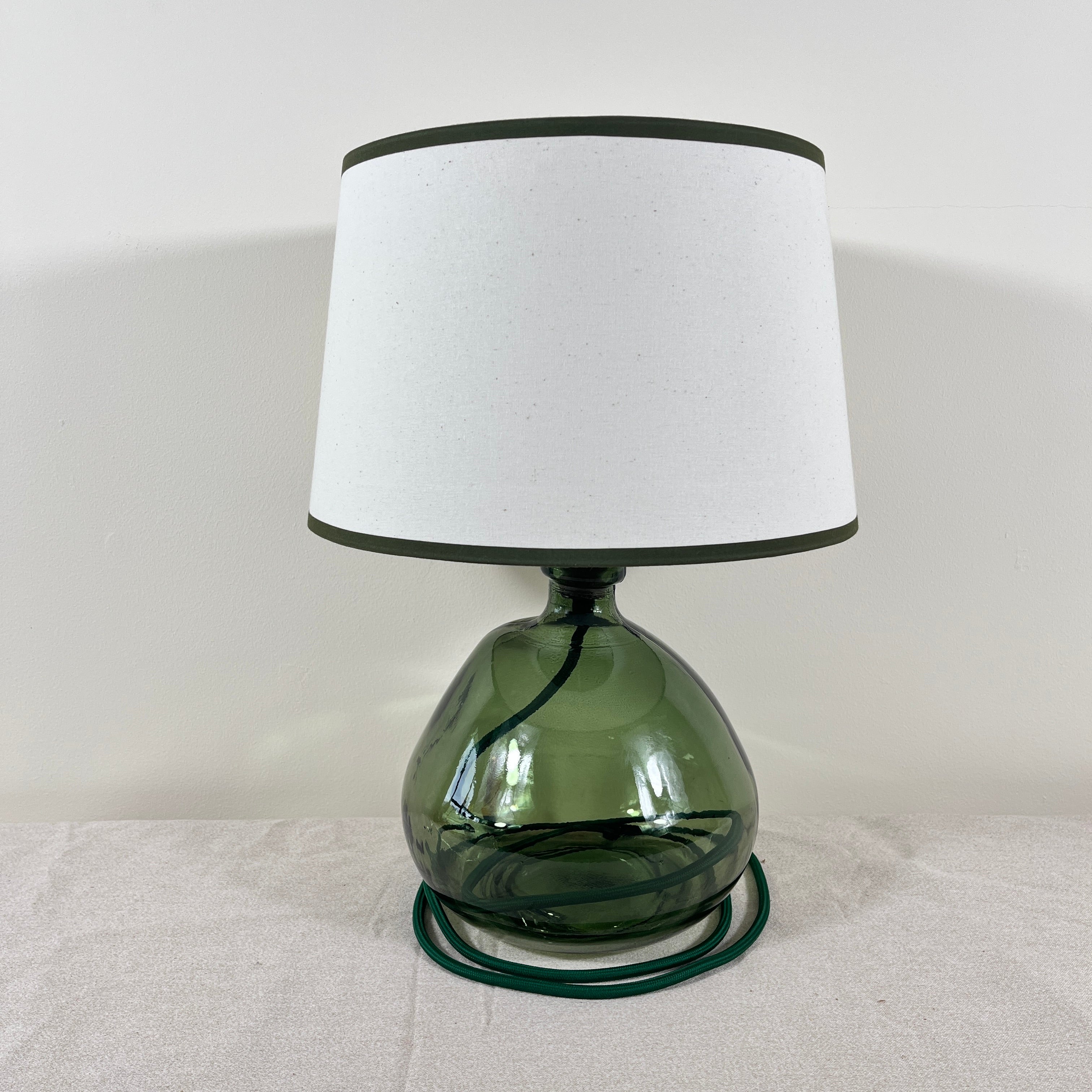 Simplicity Recycled Glass Lamp (Cool Colours) 29cm