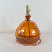 Simplicity Recycled Glass Lamp (Warm Colours) 29cm
