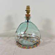 Simplicity Recycled Glass Lamp (Cool Colours) 29cm