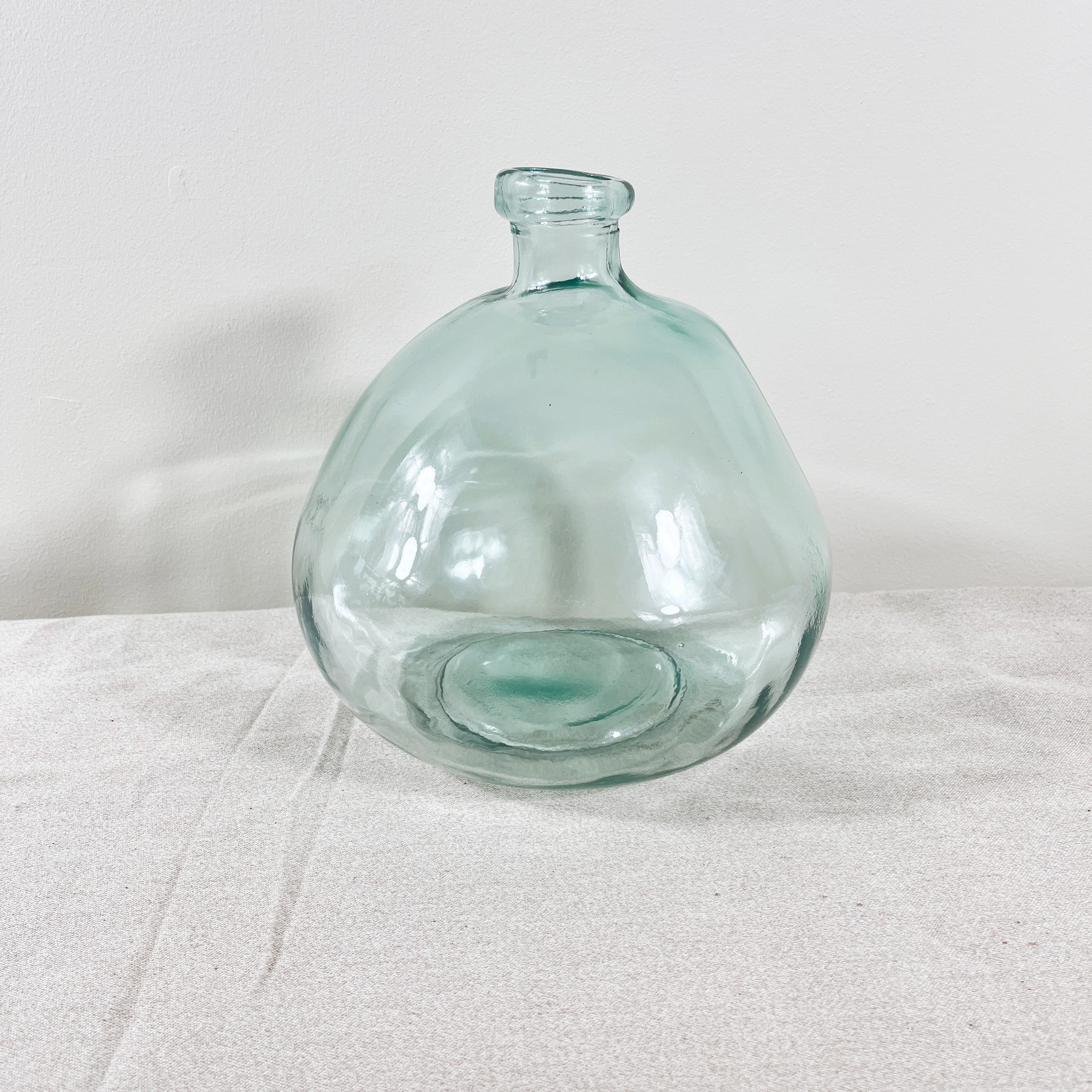 Recycled Glass Simplicity Blown Glass Vase 23cm