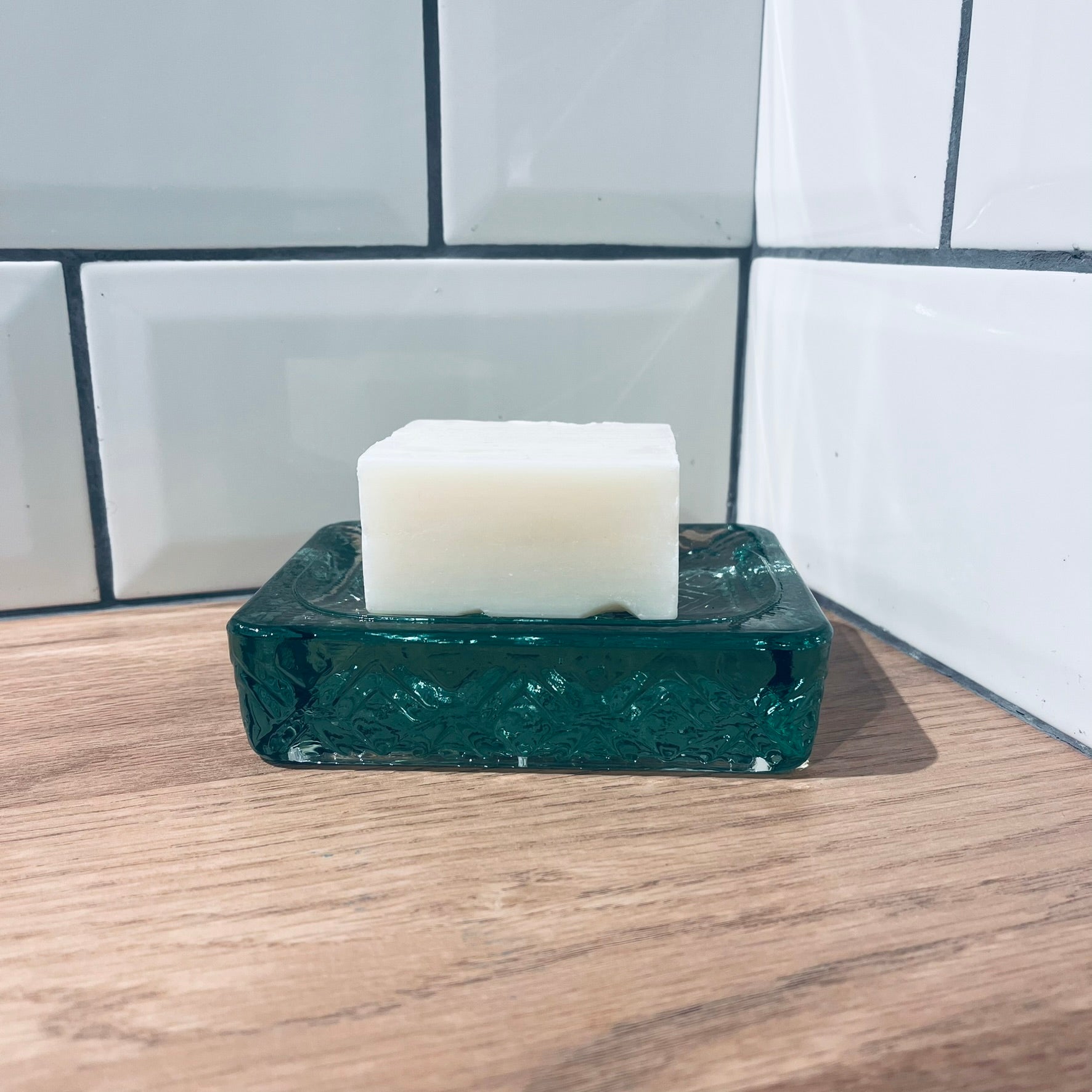 Rectangular Recycled Glass Soap Dish
