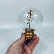 Cordless USB LED Lightbulb | Spiral Filament Lightbulb