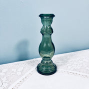 Recycled Glass Candlestick 20cm