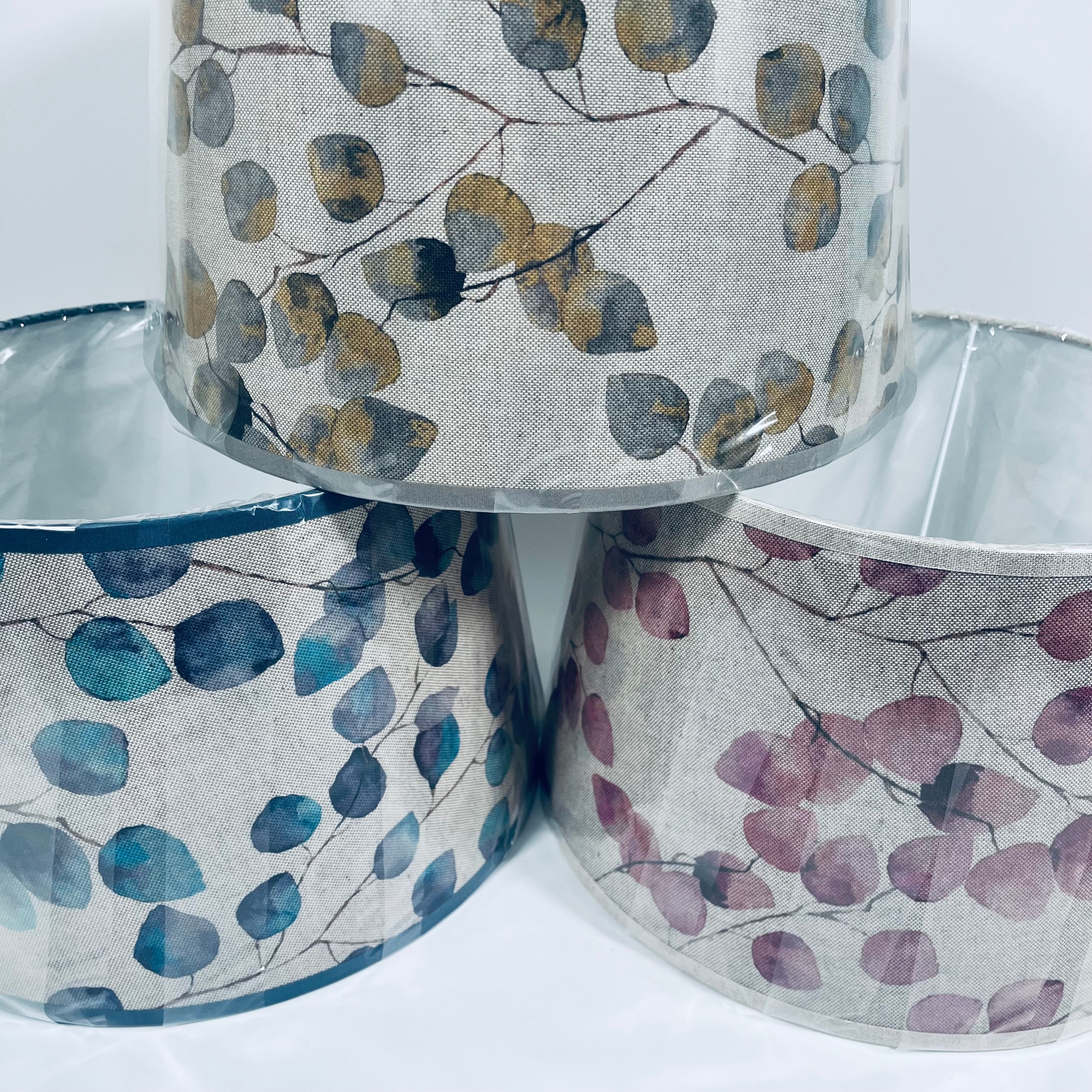 Printed Petal Drum Shade
