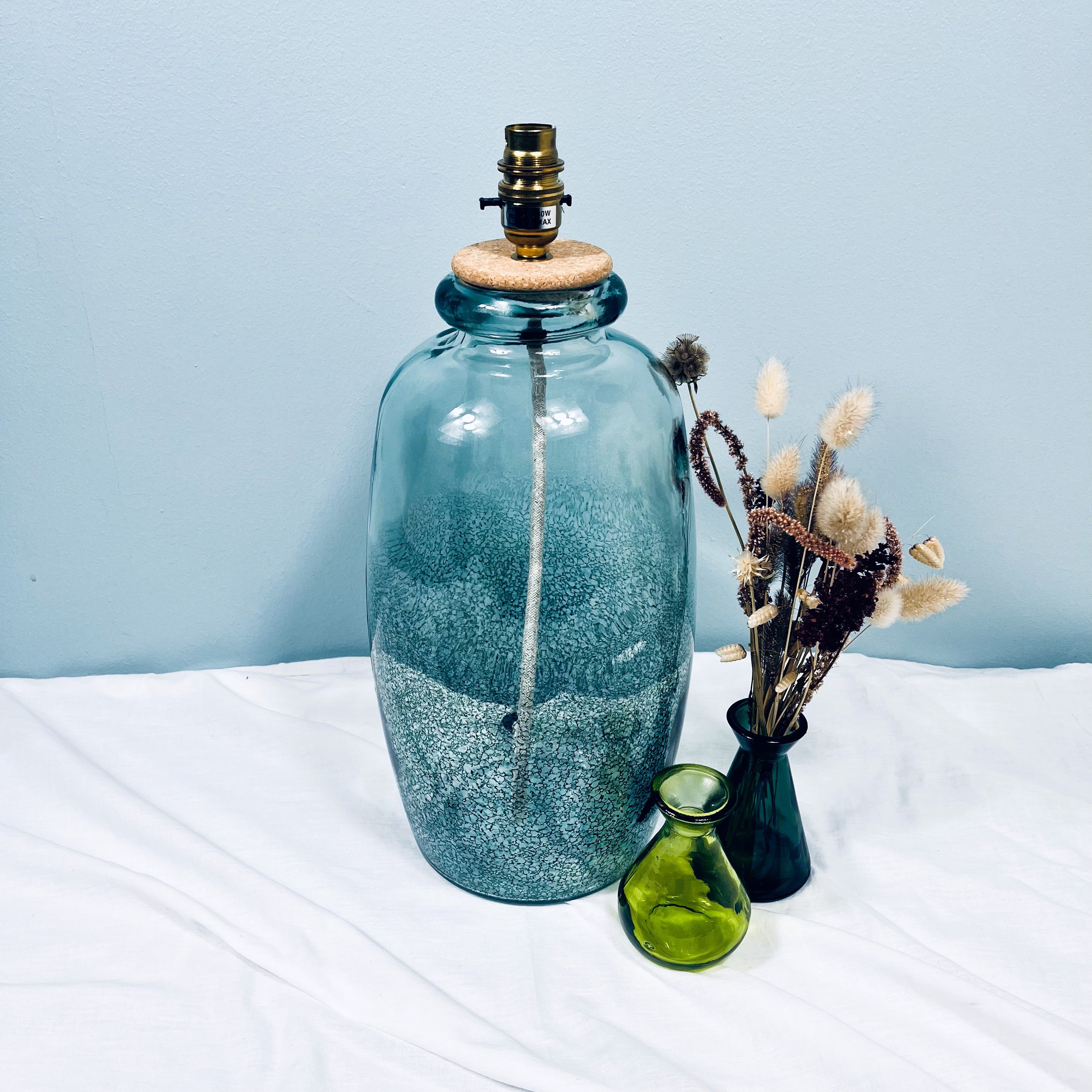 Martos "Ombre" Recycled Glass Lamp 41cm