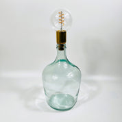 Cordless LED Demijohn Bottle Light with Cork & Brass Holder