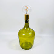 Cordless LED Demijohn Bottle Light with Cork & Brass Holder