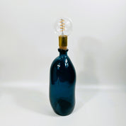 Cordless LED Tall Simplicity Vase Light with Cork & Brass Holder