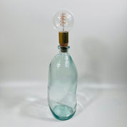 Cordless LED Tall Simplicity Vase Light with Cork & Brass Holder