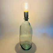 Cordless LED Tall Simplicity Vase Light with Cork & Brass Holder