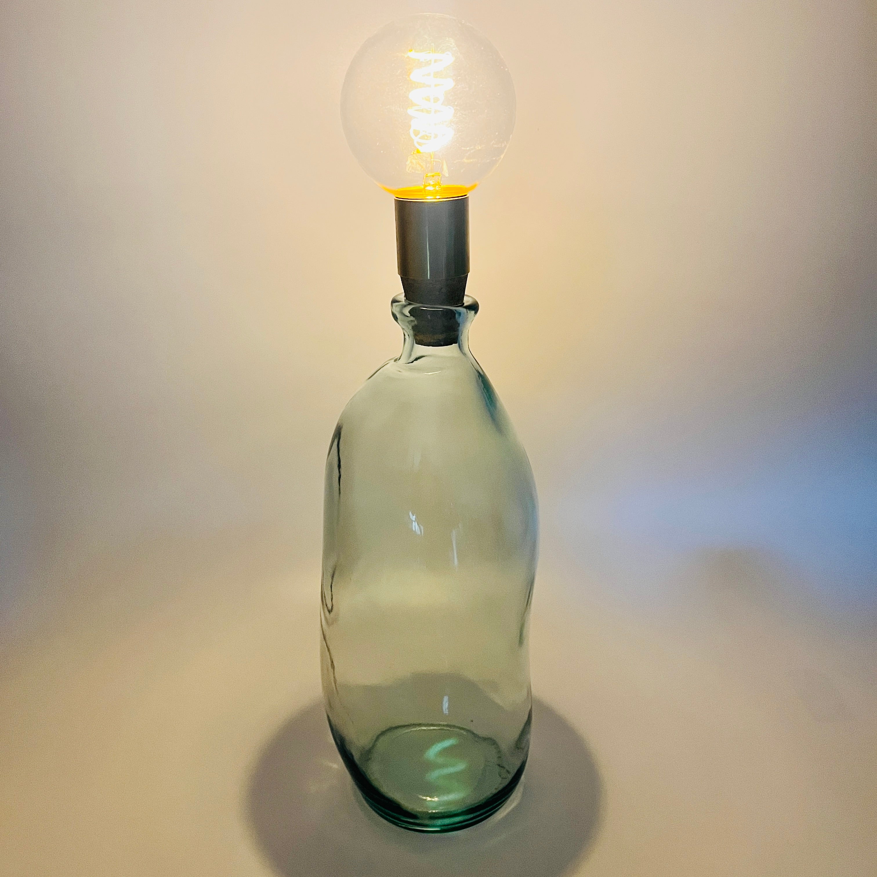 Cordless LED Tall Simplicity Vase Light with Cork & Brass Holder