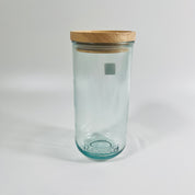 Recycled Glass Stacking Storage Jars with Lid