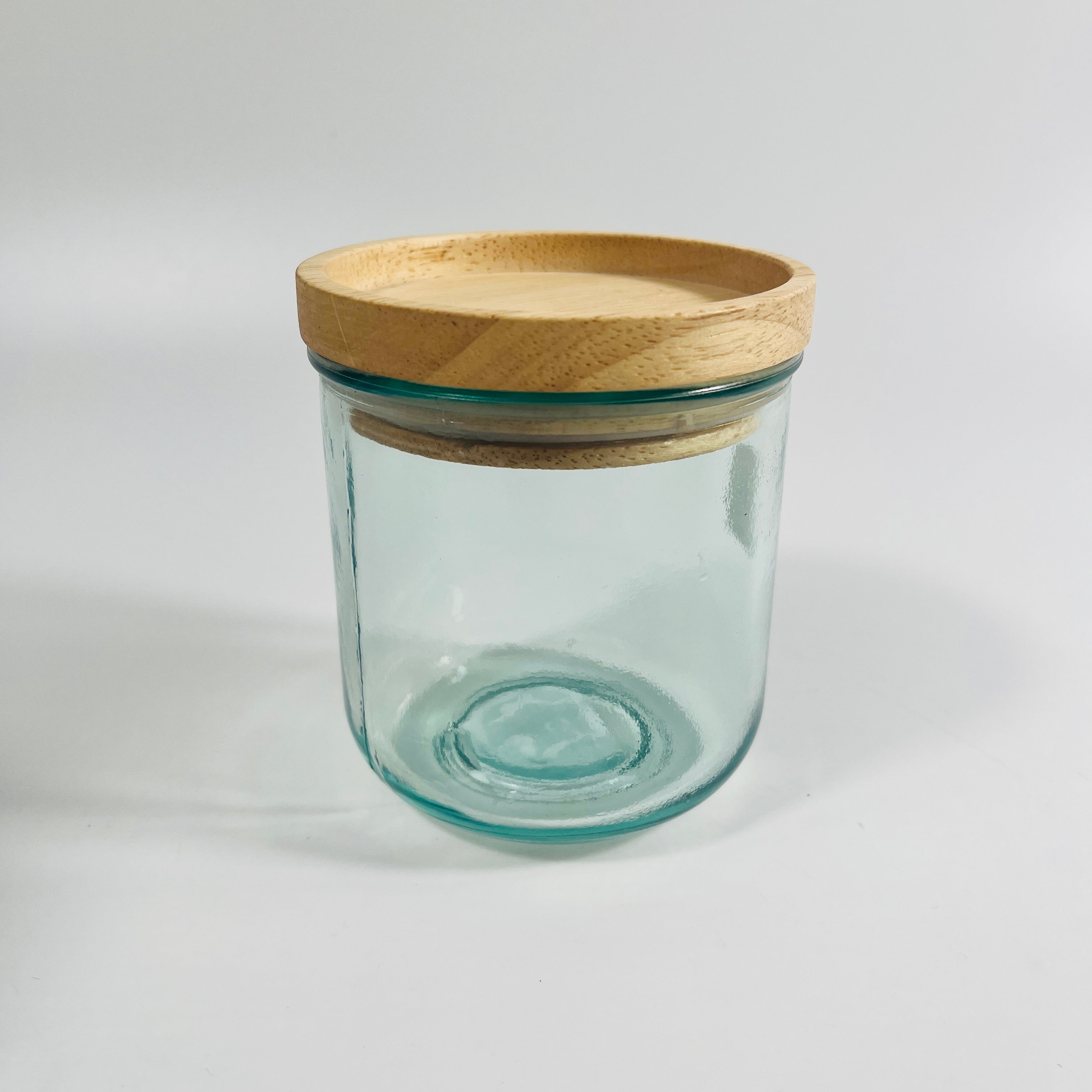 Recycled Glass Stacking Storage Jars with Lid
