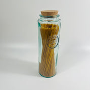 Authentic Recycled Glass Spaghetti Jar with a Cork Lid 30cm