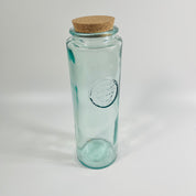 Authentic Recycled Glass Spaghetti Jar with a Cork Lid 30cm
