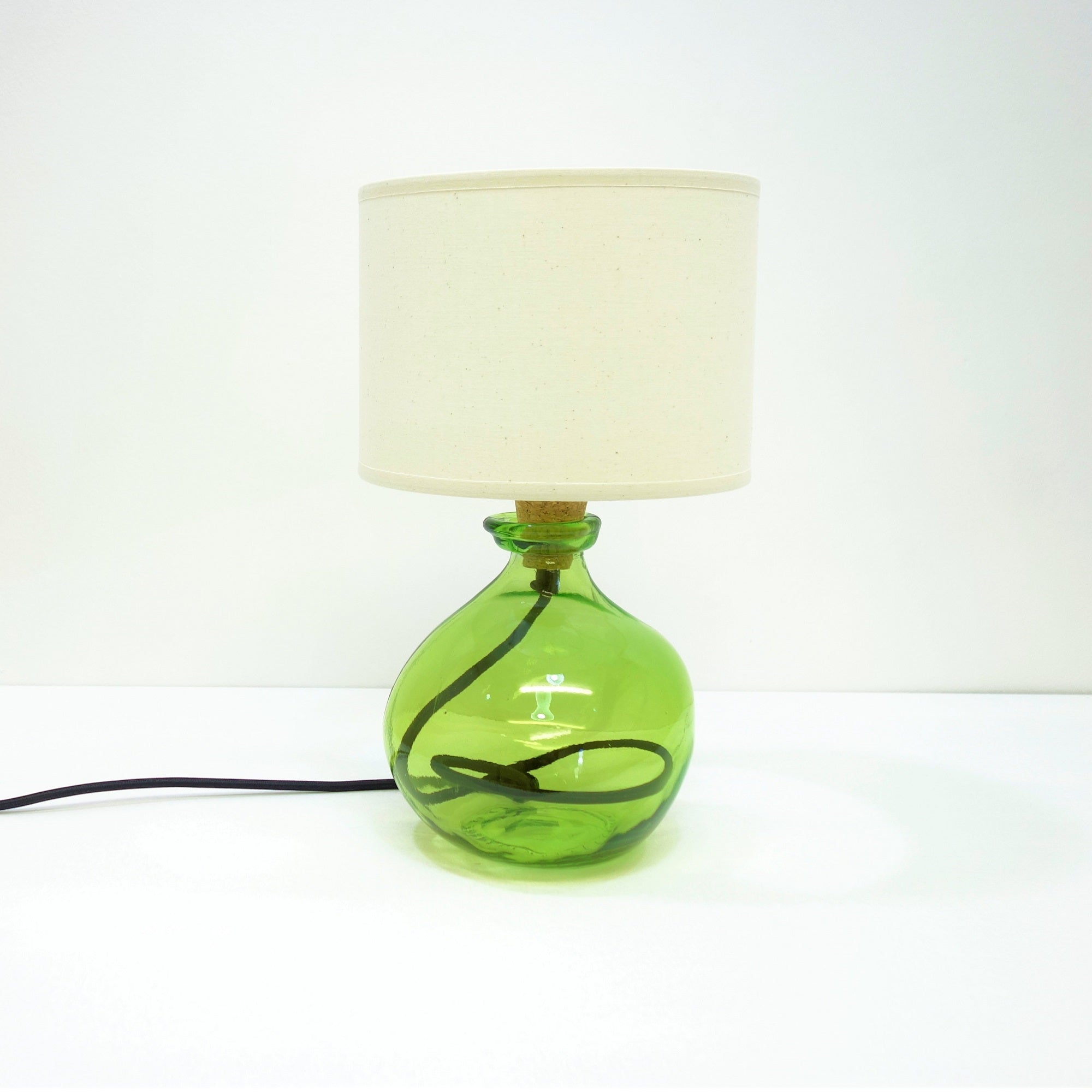 Simplicity Recycled Glass Lamp (Cool Colours) 24cm
