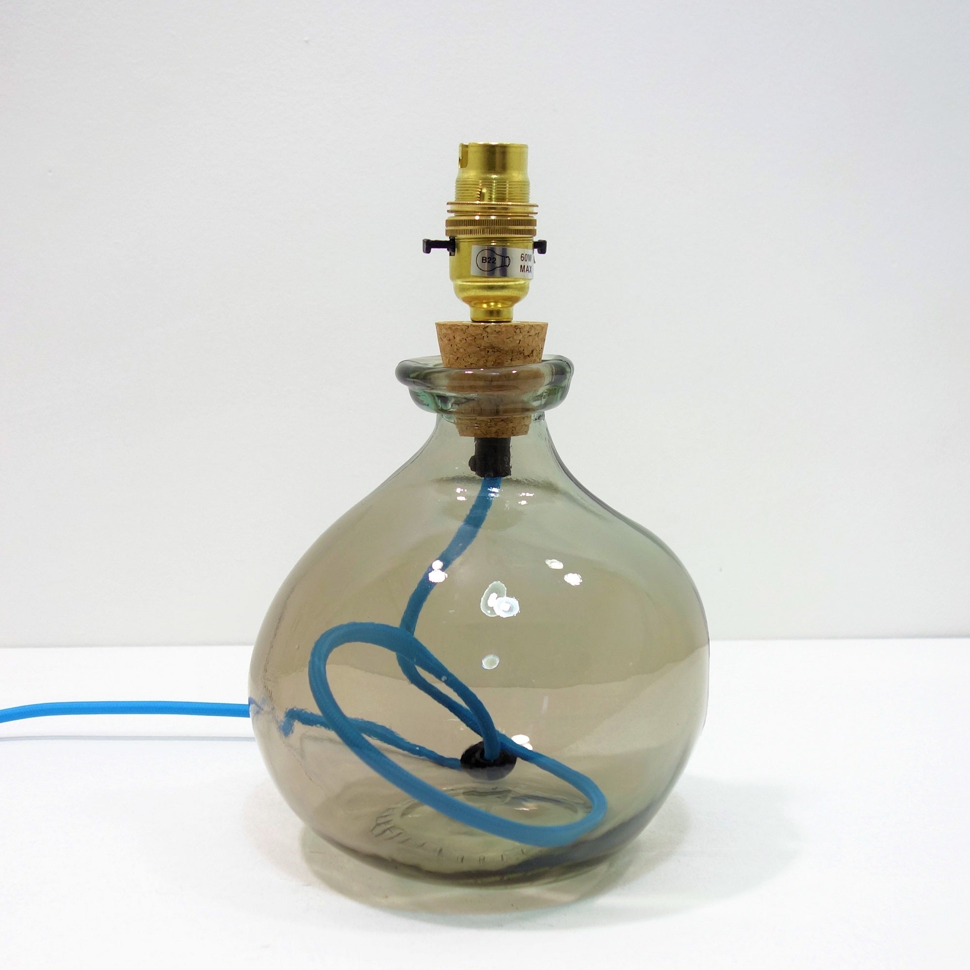 Simplicity Recycled Glass Lamp (Warm Colours) 24cm
