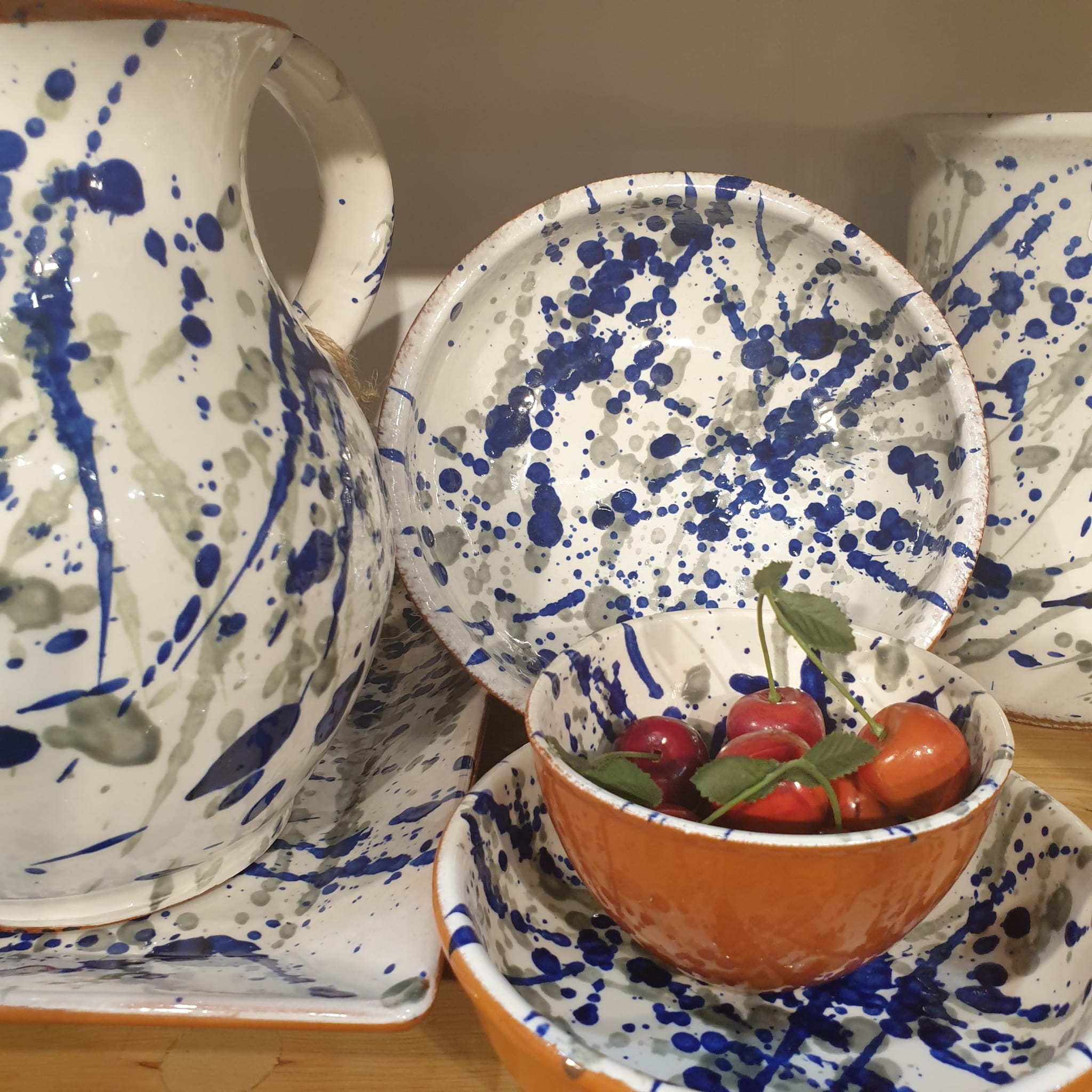 Spanish Hand Painted Jaspe 17cm Bowl
